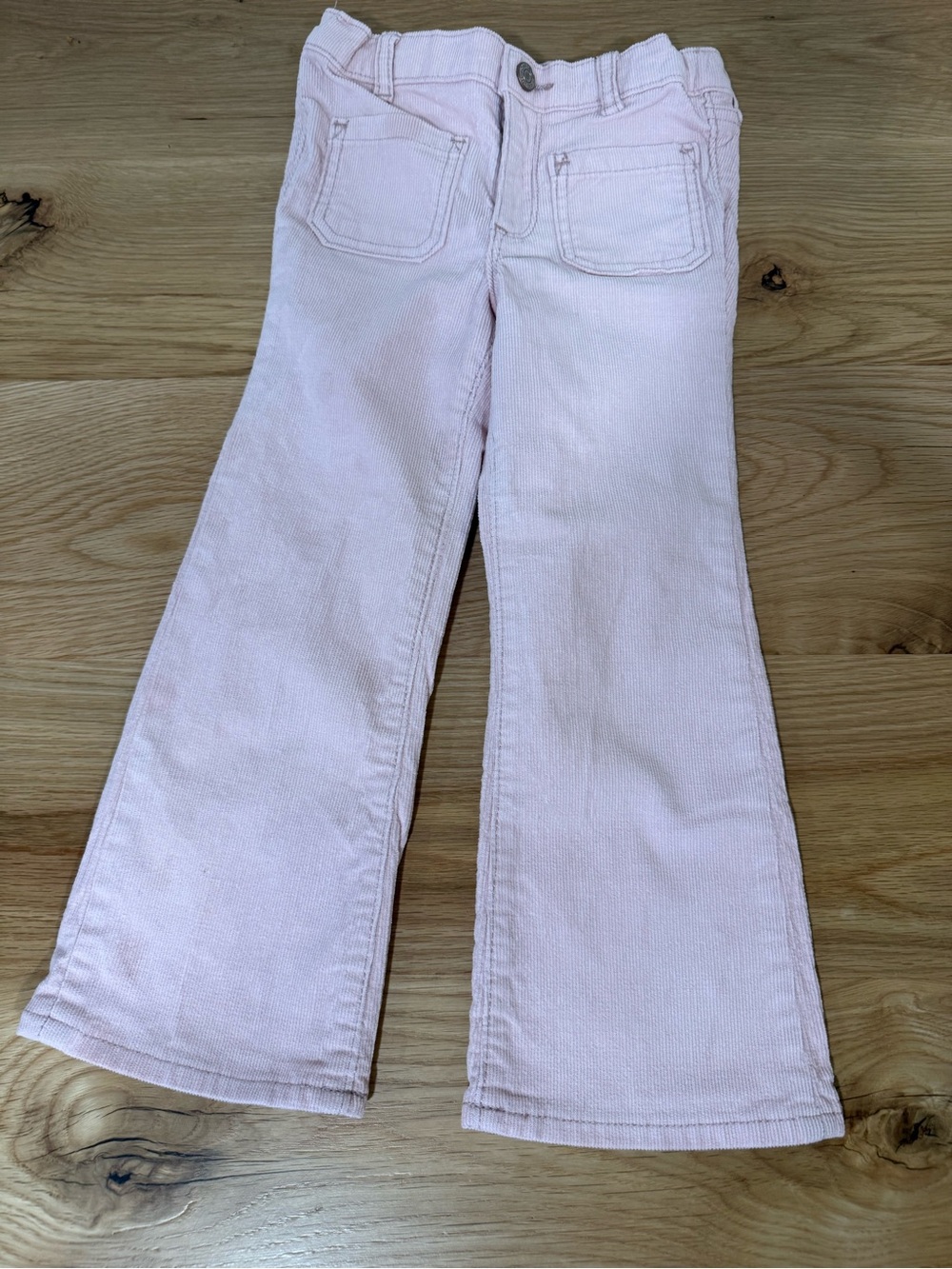 Girls' Gap Light Pink Bootcut Flare Corduroy Jeans Size 5 Years